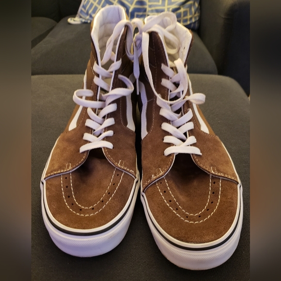 Vans Other - Vans Men's Brown and White SK8 High-Top Sneakers